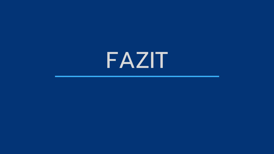 13 Fazit